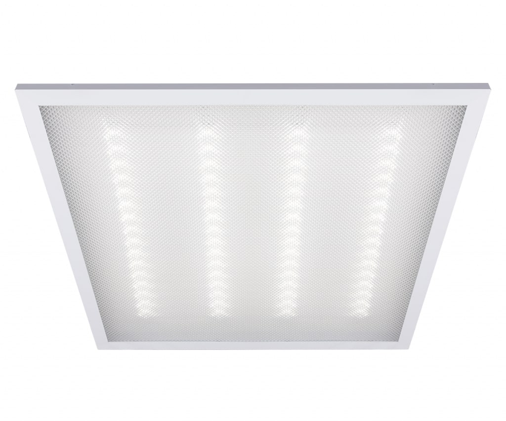 Светильник светодиодный ДВО-36w 595х595х19 4000K  3600Лм призма IP40