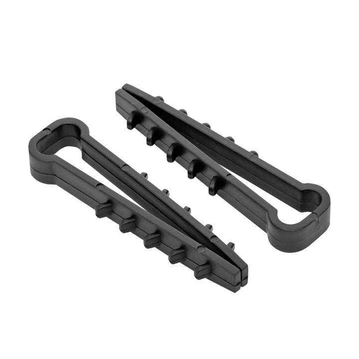 Дюбель-хомут для плоского кабеля 5-8мм нейлон черный Simple (100шт)