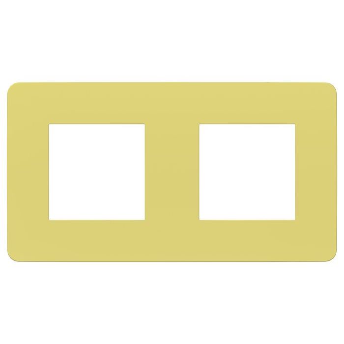 Рамка 2 поста Schneider Electric UNICA STUDIO, зеленое яблоко, NU280411