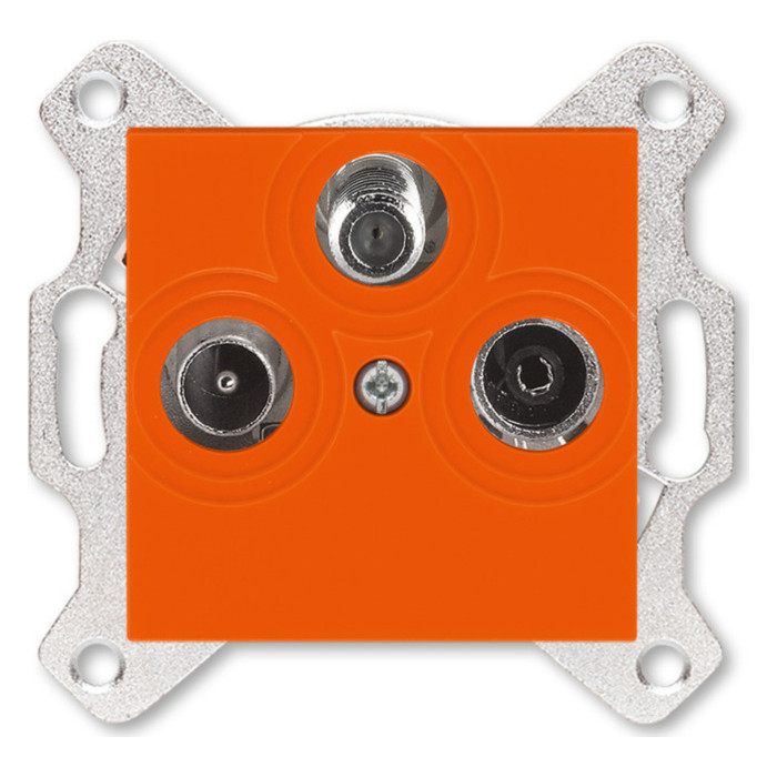 Розетка TV-FM-SAT ABB LEVIT, , оранжевый, 2CHH083303A6066
