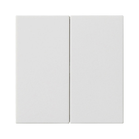 Накладка управления 2-местная Gira SYSTEM 55, белый матовый, 536227