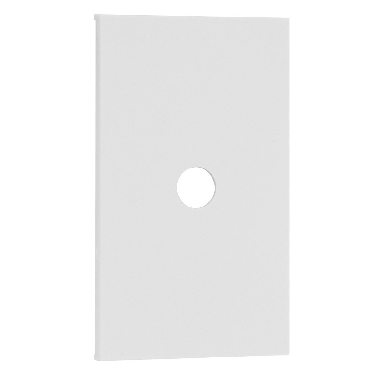 TV накладка/Вывод кабеля 2 модульная цвет-белый матовый MEITON AW08M2