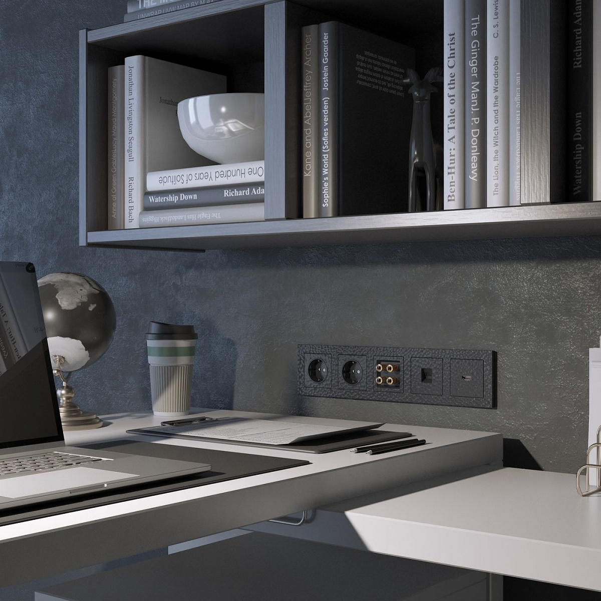 Акустическая розетка (Hammar черный) W1285008